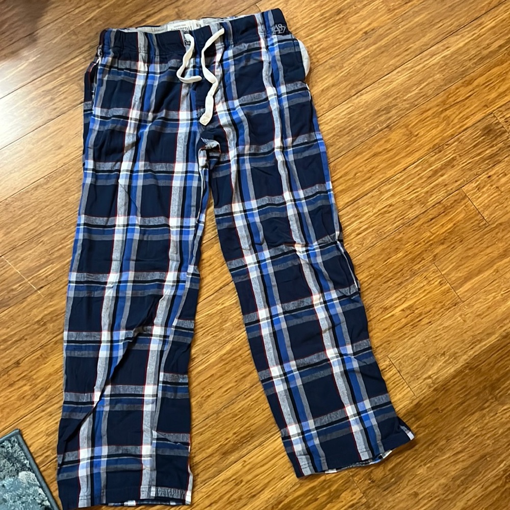 Aeropostale Blue Plaid Pajama Pants
